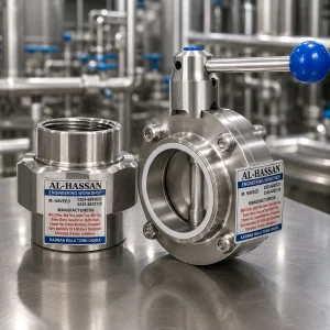 SS Union & Butterfly Valve